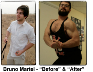 Bruno Martel Muscle Building Progress